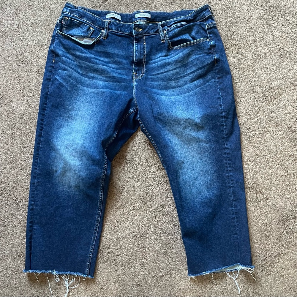VIGOSS | Marley Capri Denim Jeans Straight Leg Size 22